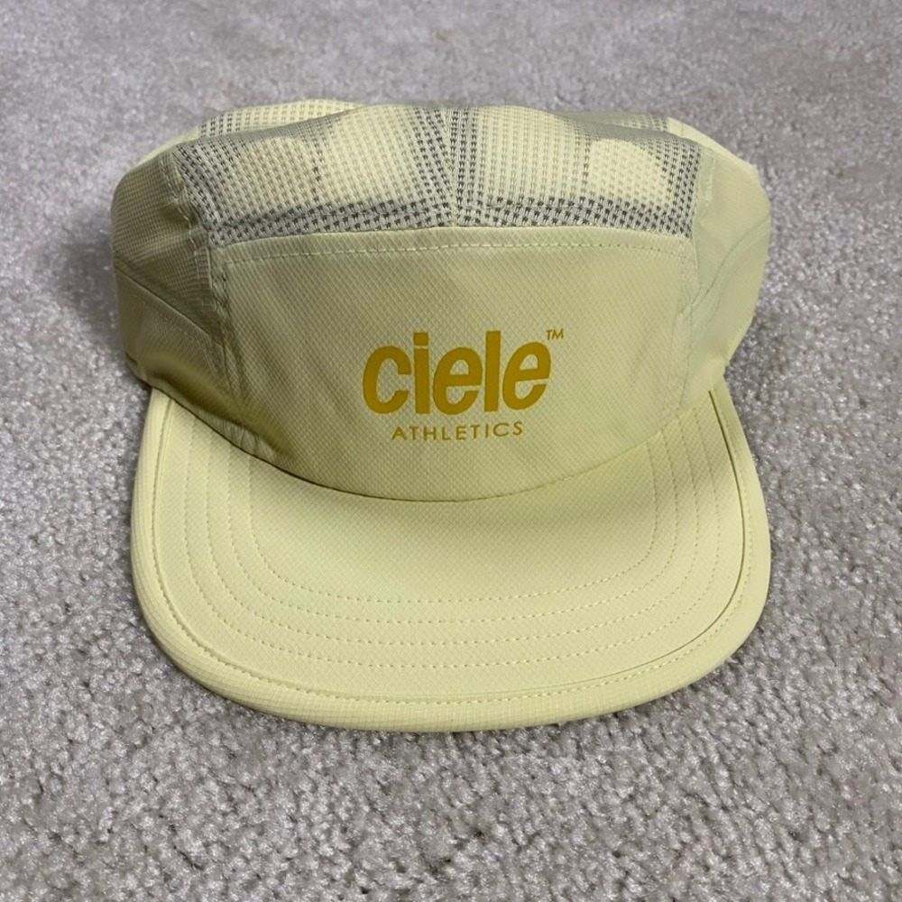 Ciele Athletics Hat GOCap Classic Athletics Glade Yellow Running M/L 58cm NEW